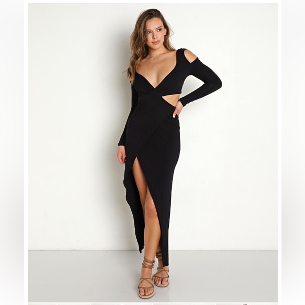 Indah Sandra Maxi Dress in Black NWT Sz 0